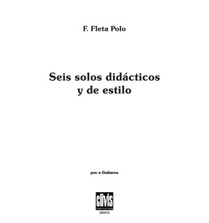 Seis Solos Didácticos y de Estilo